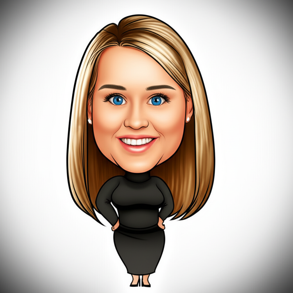 Emily Maddern caricature