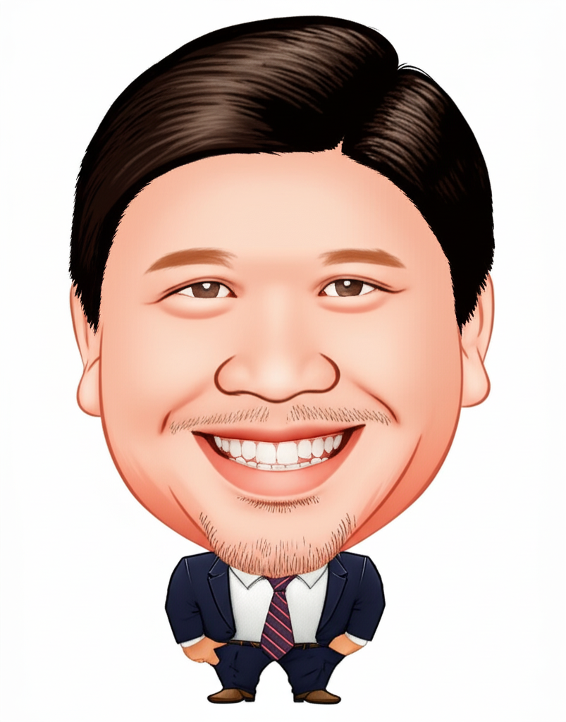 Jan Cordero  Support Team caricature