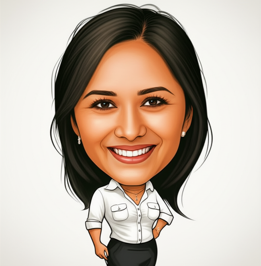 Namita Gour caricature