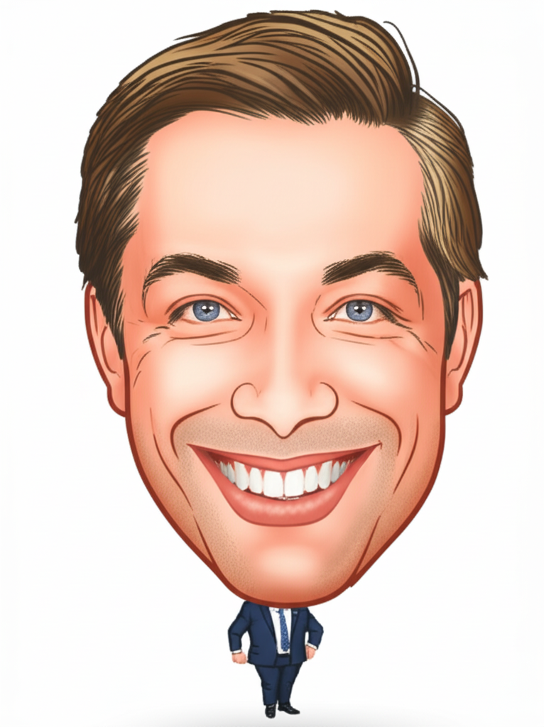 Lachlan Humble caricature