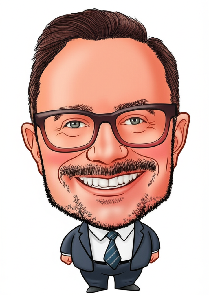 Tim Davis caricature